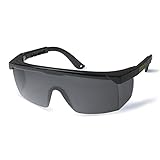 RODOPI UV Schutzbrille ClearVision-Lasercut verstellbar Sicherheitsbrille Anti Fog EN 166 Arbeitsschutzbrille Seitenschutz Überbrille getönt Labor Brille (1 Brille)
