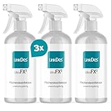 LinkDes® UltraFX2 zugelassenes Flächendesinfektionsmittel, ohne Alkohol, begrenzt viruzid - anwendungsfertig (3x 500 ml)